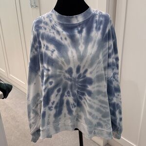 American Eagle Outfitters Blue Tie-Dye Sweatshirt